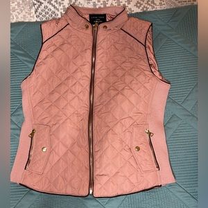 Love Tree Pink Quilted Vest